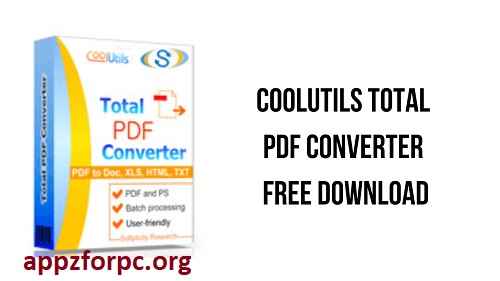 Download CoolUtils Total PDF Converter 7 Free For-Windows 7,8,8.1 & 10